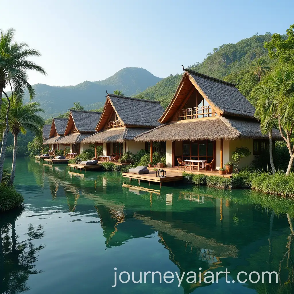 Cottages-with-ThaiIndonesian-Architecture-by-the-Lake