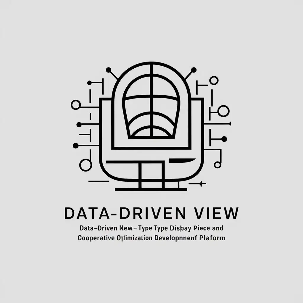 LOGO-Design-for-DataDriven-View-Minimalistic-Computer-Symbol-for-Internet-Industry