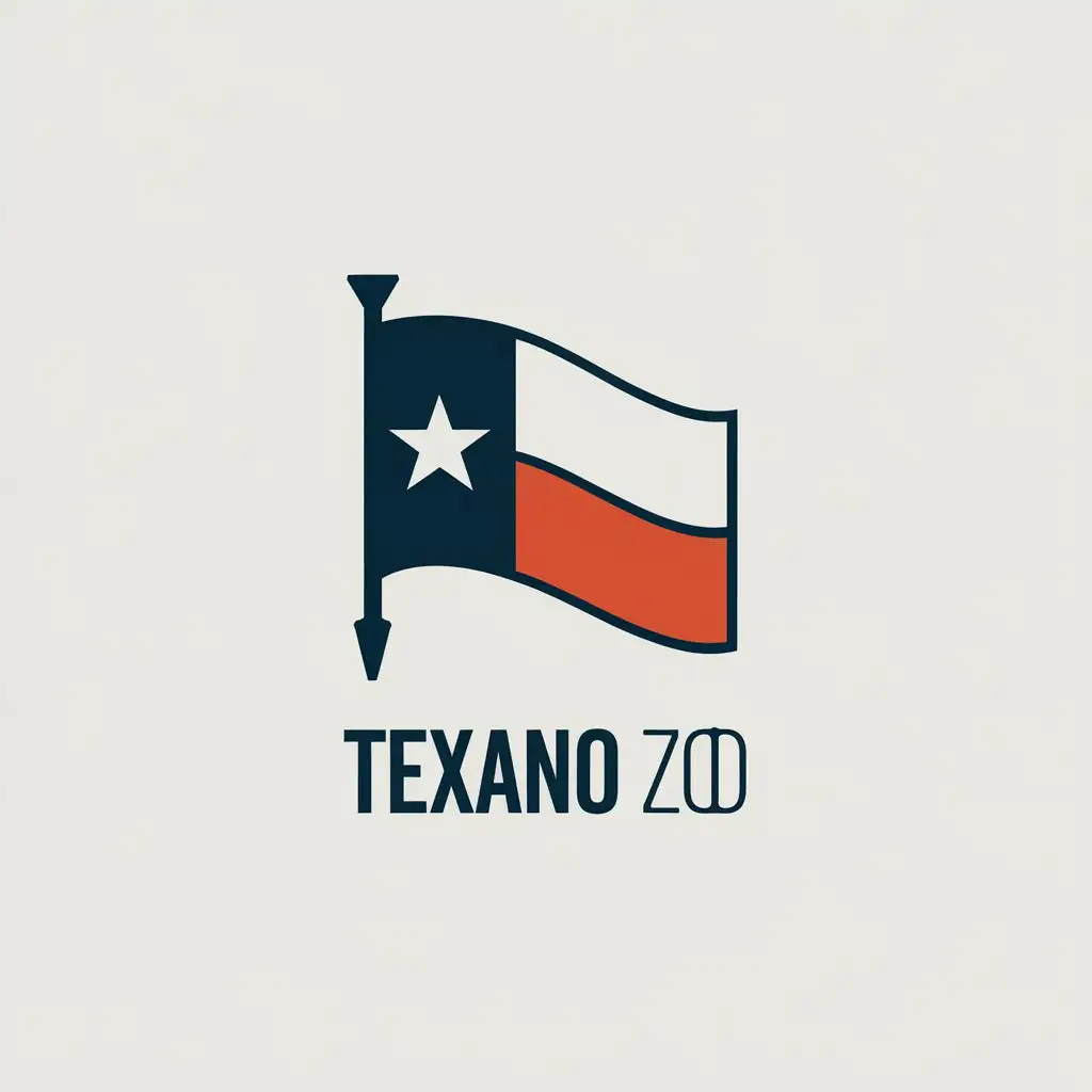 LOGO Design for Texano Zod Cowboy Flag of Texas with Minimalist Style