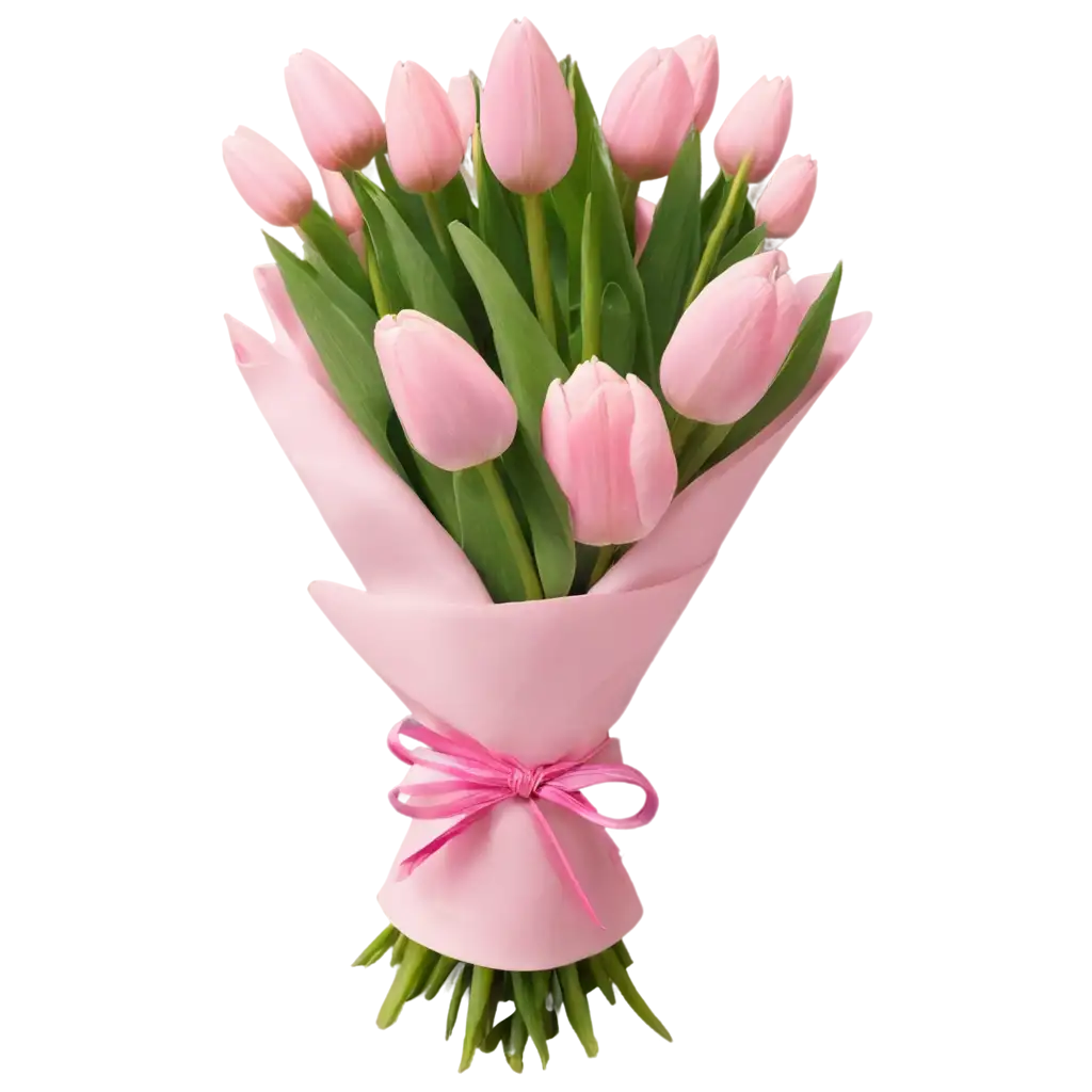 Stunning-Pink-Tulip-Bouquet-PNG-Image-for-Clear-HighQuality-Visuals