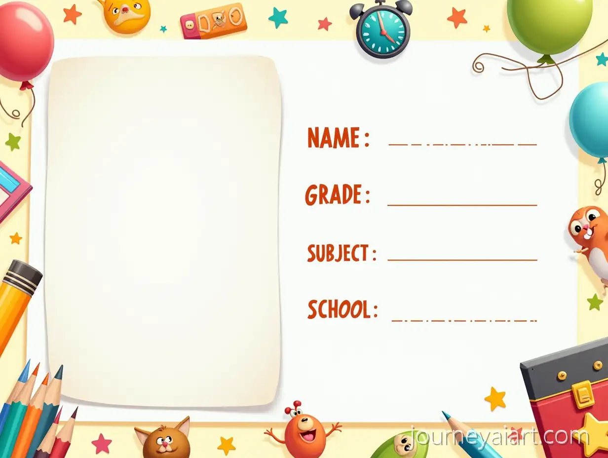 Colorful-Cartoon-School-ID-Card-with-Friendly-Animals-and-Cheerful-Decorations-for-Kids
