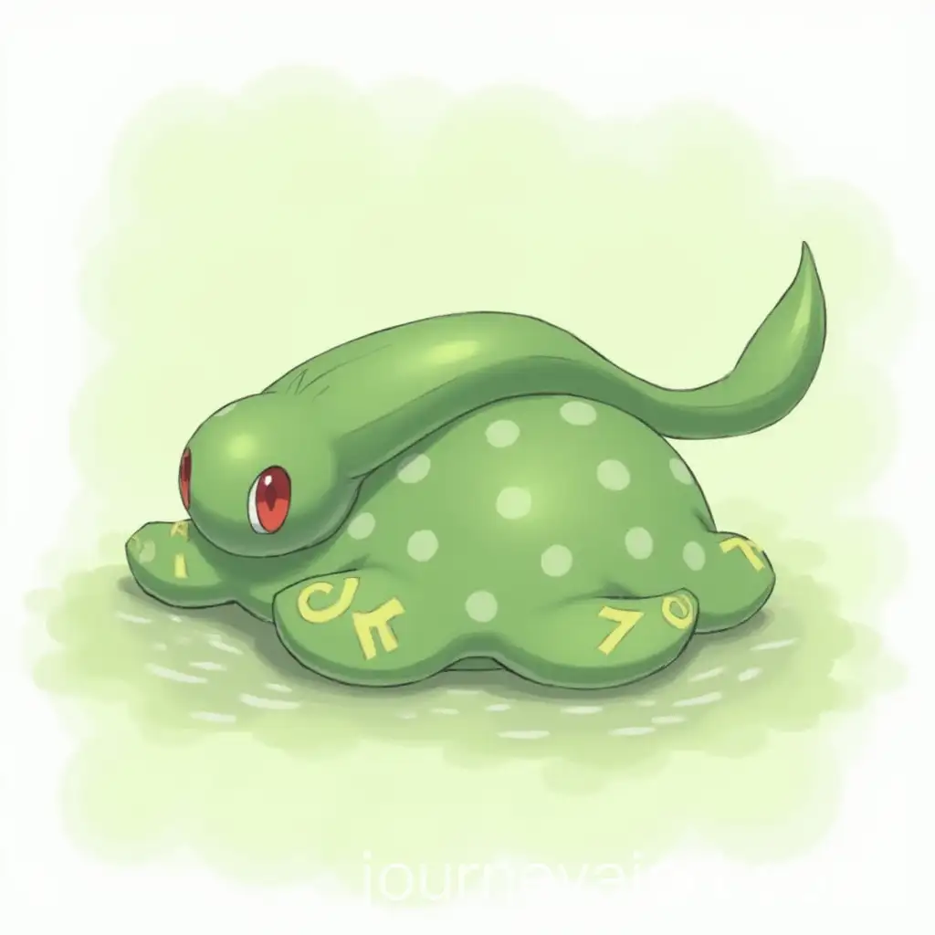 Pokmon-with-Lilypad-Body-and-Leaf-Cape-Lying-on-the-Ground