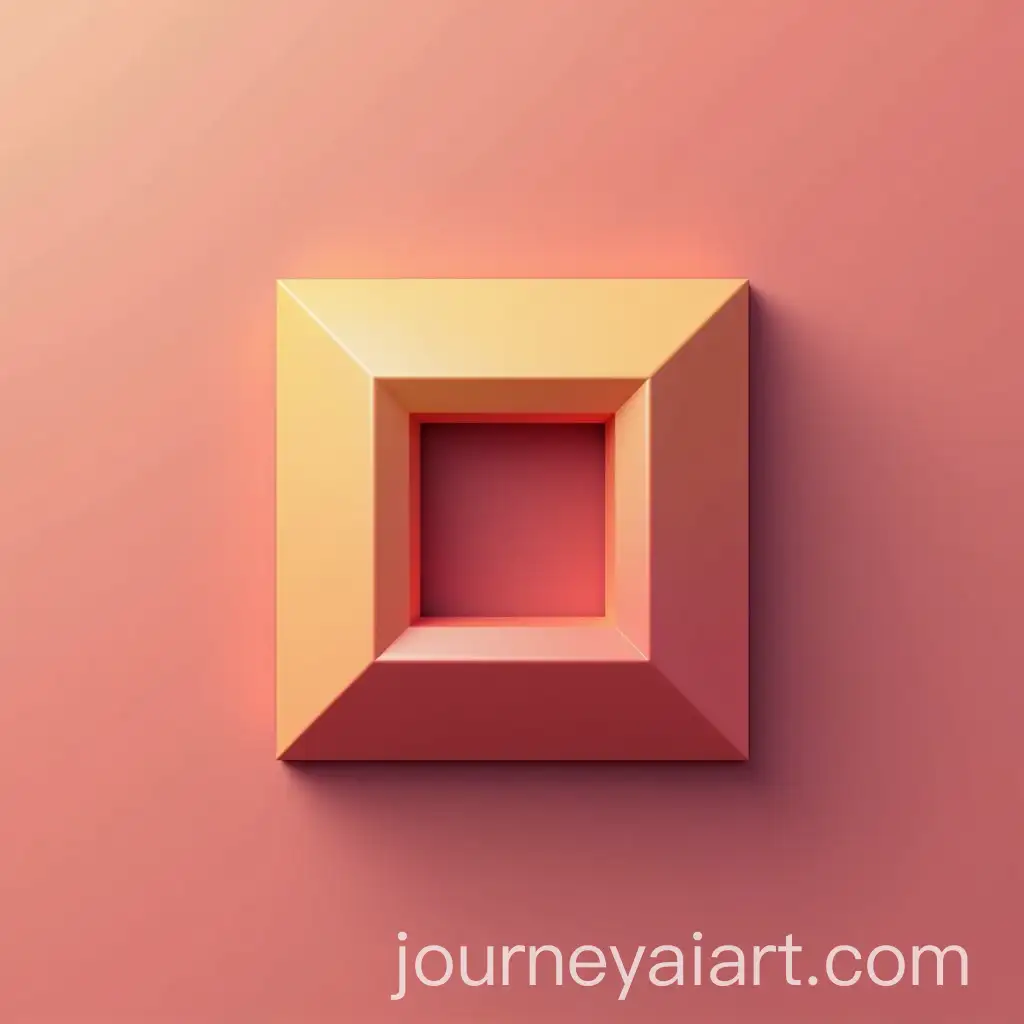 3D-Square-Logo-with-Minimalist-Background