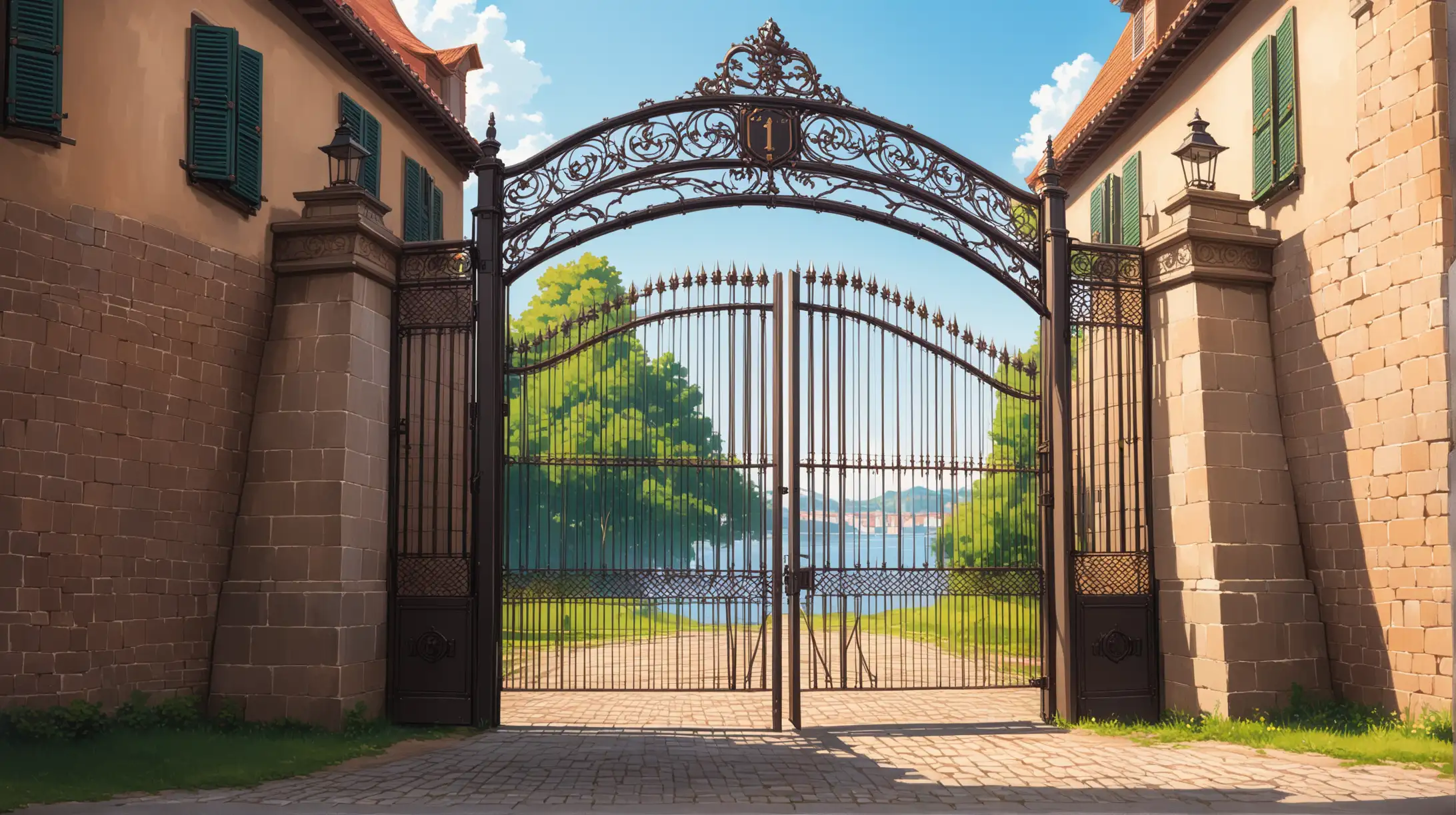 Antique European Gate in 1700s Style