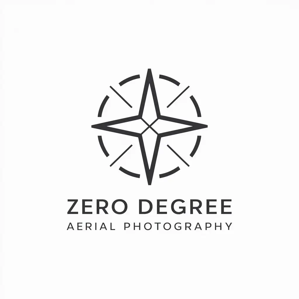 LOGO-Design-for-Zero-Degree-Aerial-Photography-Minimalistic-Drone-Photography-Symbol