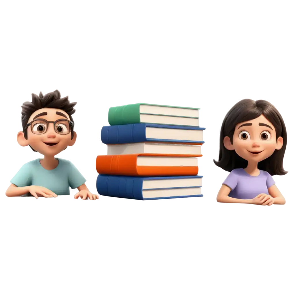 3D-Cartoon-Stacked-Books-PNG-A-Vibrant-Visual-for-Creative-Projects