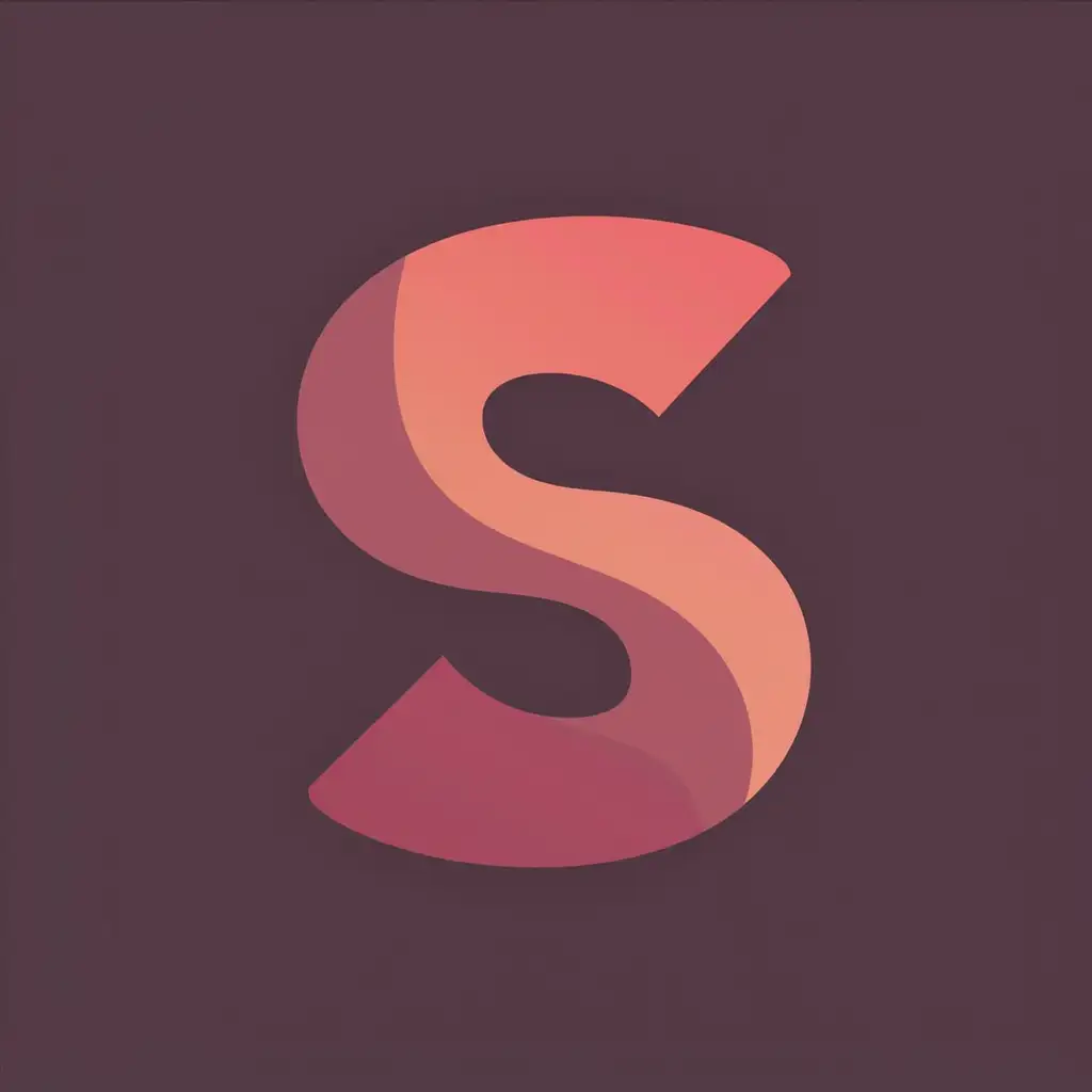 create a simple moder logo for the letter S