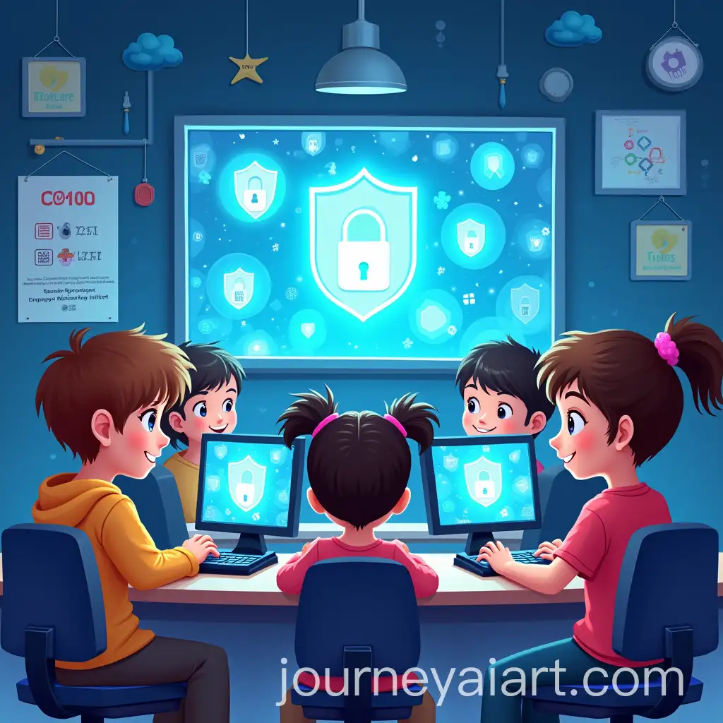 Children-Learning-Cybersecurity-at-Young-Cyber-Protector-Camp