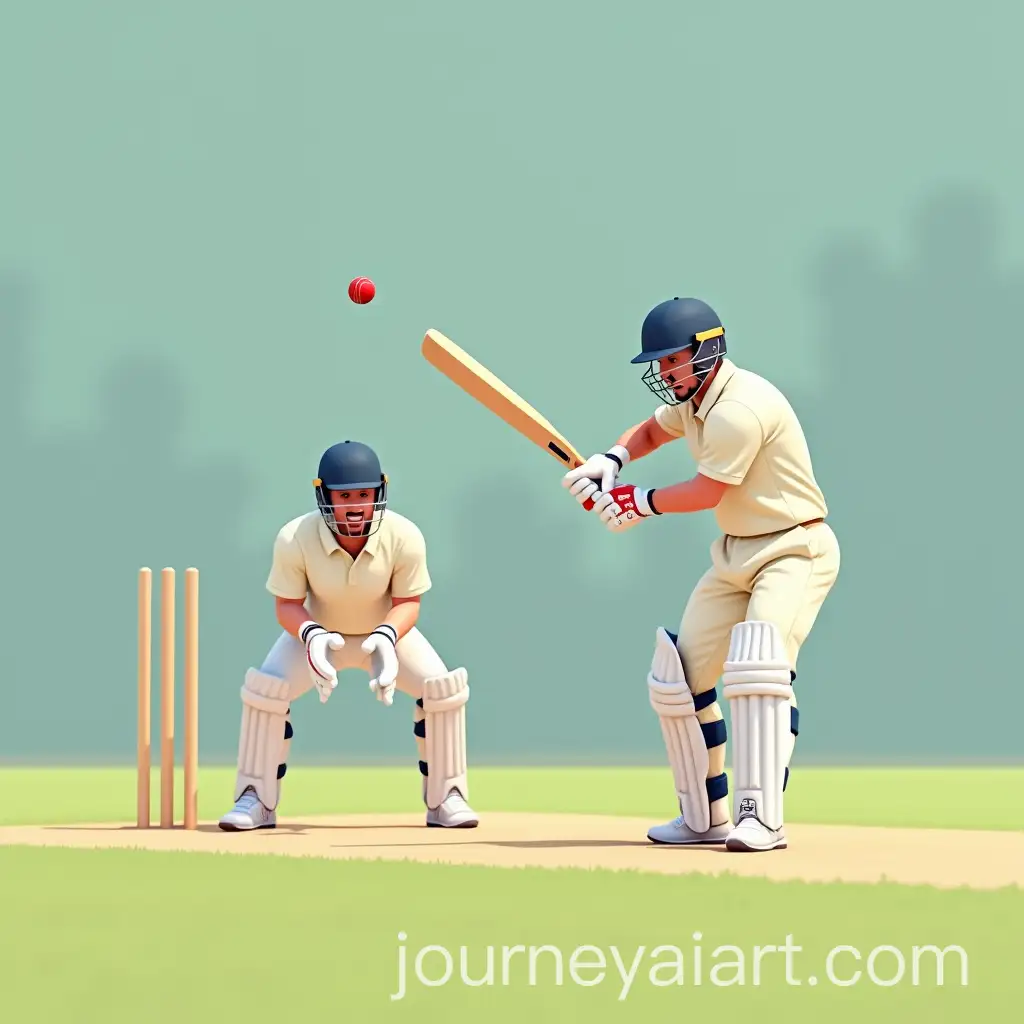 Dynamic-Cricket-Action-Batsman-Hits-Ball-Wicket-Keeper-Dives-to-Catch