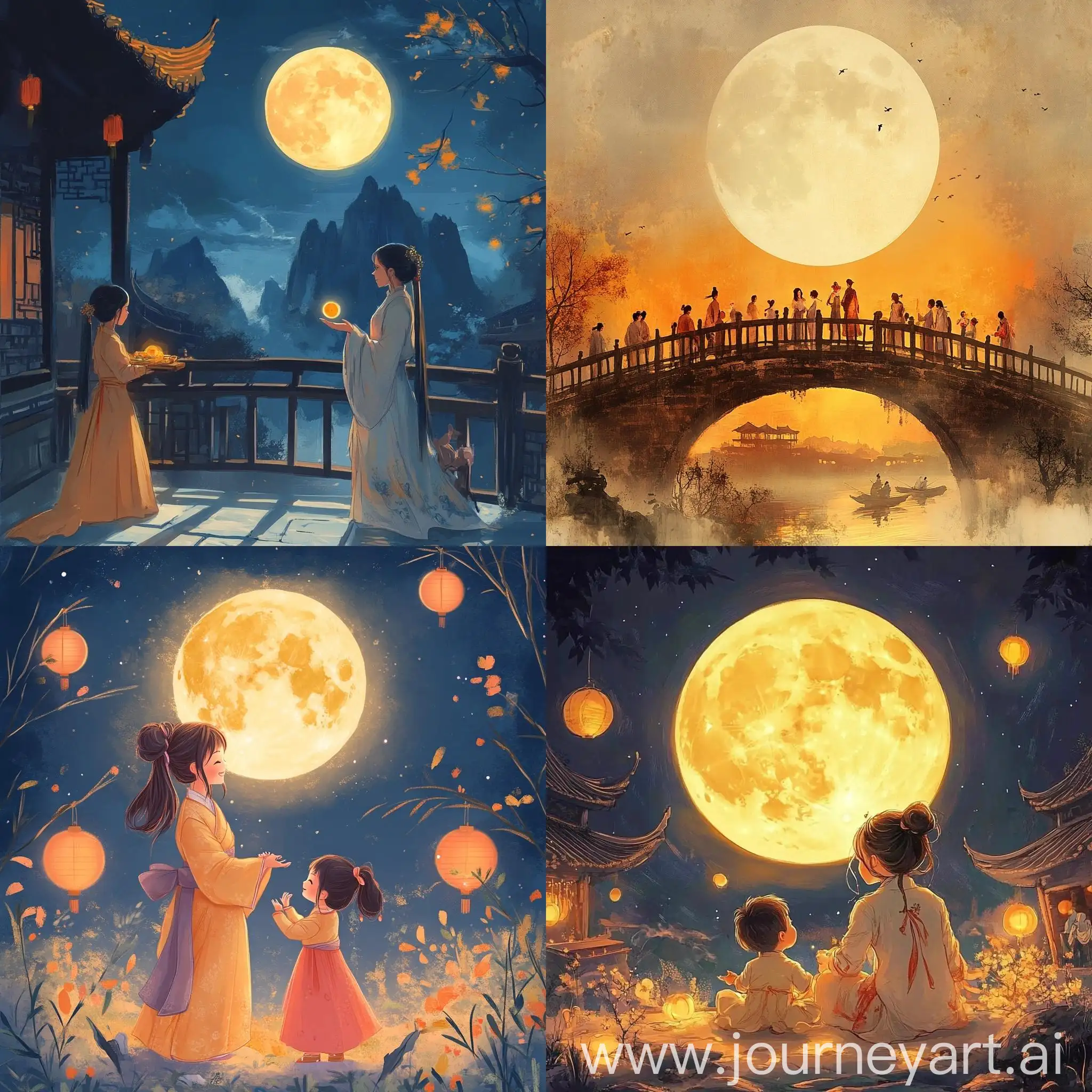 MidAutumn-Festival-Celebration-with-Full-Moon-and-Reunited-Family