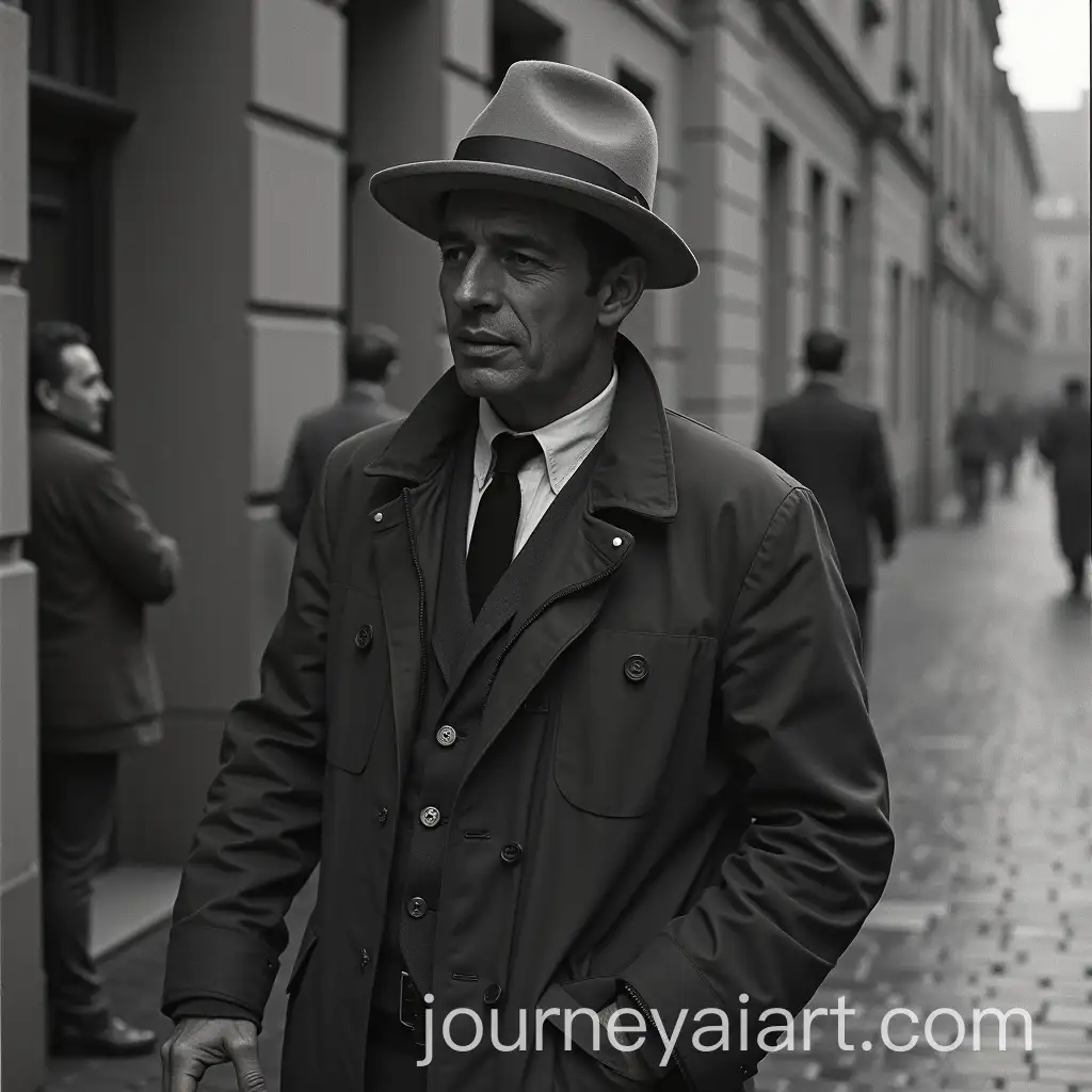 1983-Detective-in-Action-in-Raalte-Dutch-Cityscape