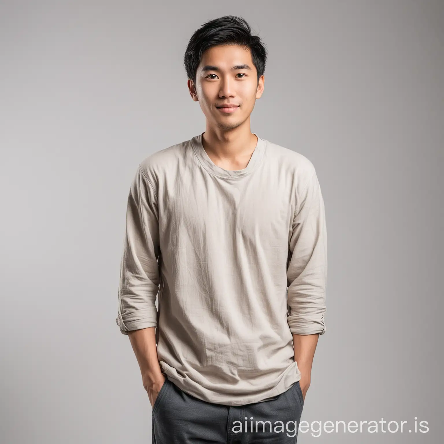 Asian-Male-Portrait-on-White-Background-Full-Body