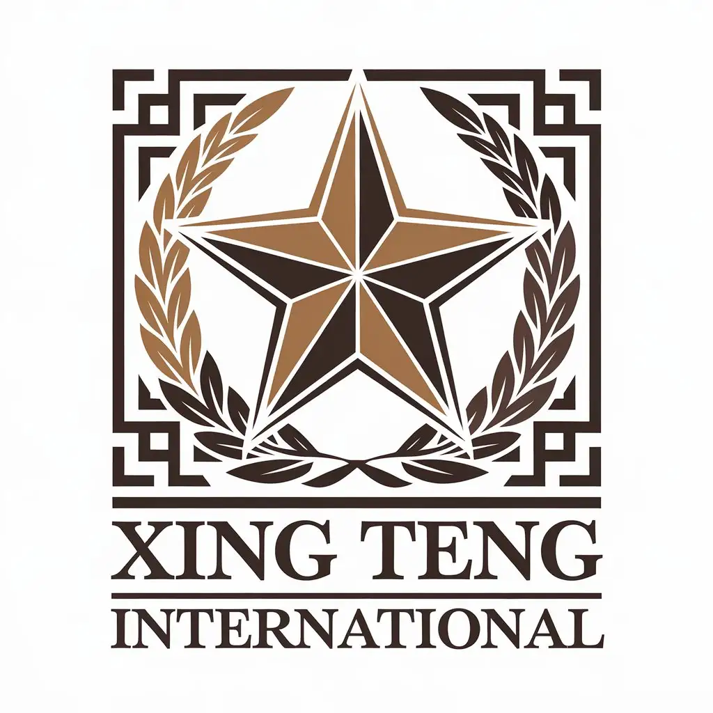 a vector logo design,with the text "Xing Teng International", main symbol:star horse,Moderate,be used in Finance industry,clear background