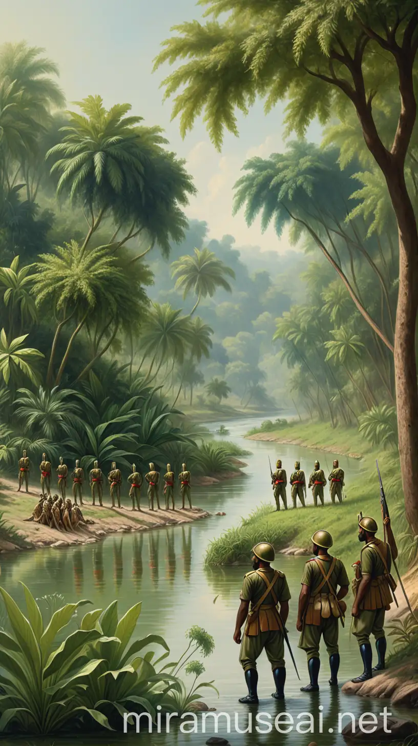 Alexander and His Troops Awe at Indias Vibrant Riverbank