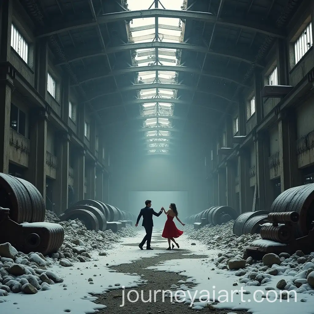 Dancers-in-Abandoned-Factory-Amidst-Snow-and-Ruins