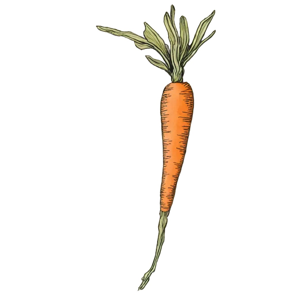 Art-Nouveau-Style-PNG-Image-of-a-Retro-Carrot-Enhancing-Aesthetic-Appeal