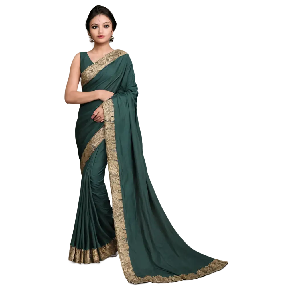 Saree-PNG-Image-HighQuality-Transparent-Saree-Graphic-for-Versatile-Usage