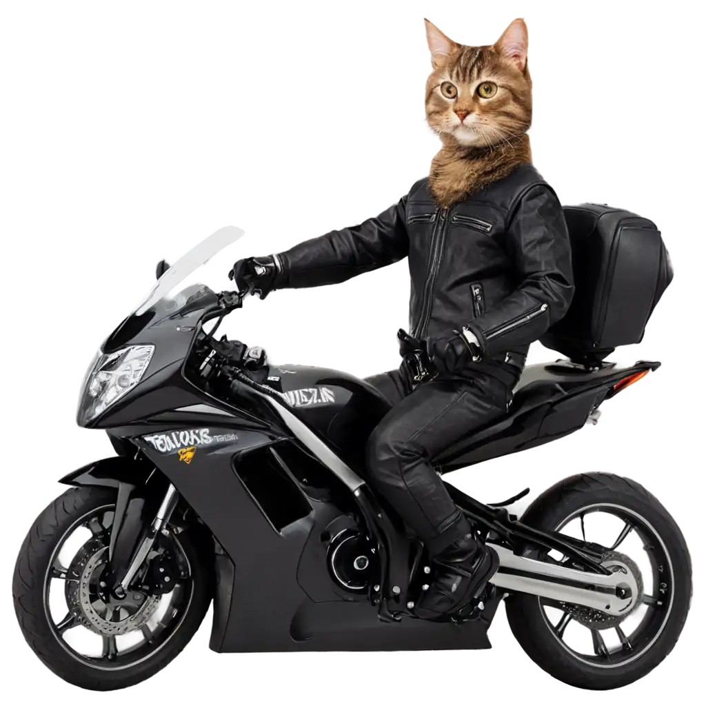 Adorable-Cats-Driving-Motorcycles-Captivating-PNG-Image-for-Creative-Projects