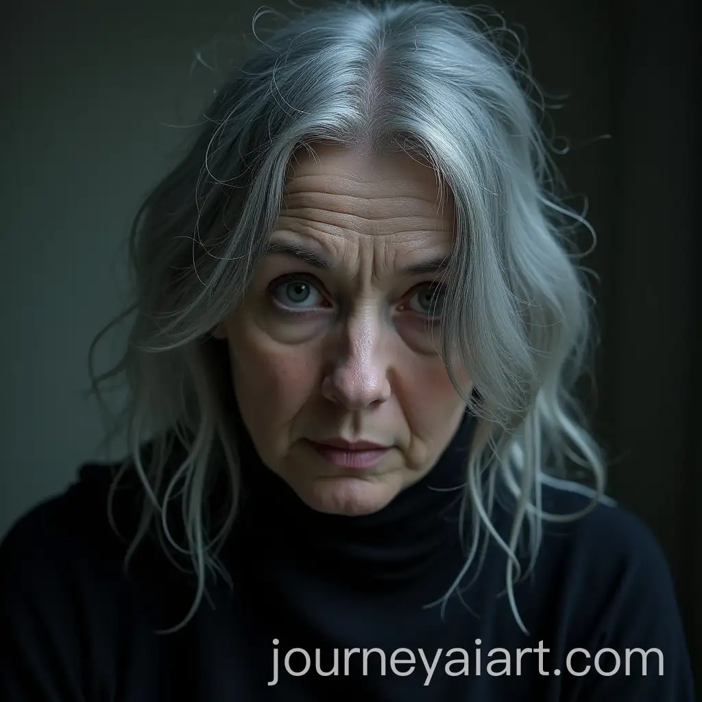 MiddleAged-Witch-with-Grey-Hair-and-Hidden-Face-Features