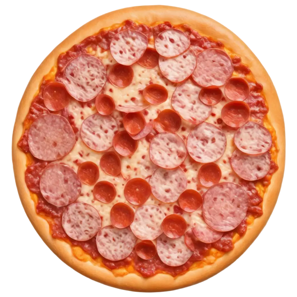 Dimensional-DisneyStyle-Salami-Pizza-PNG-A-HighQuality-Visual-Feast