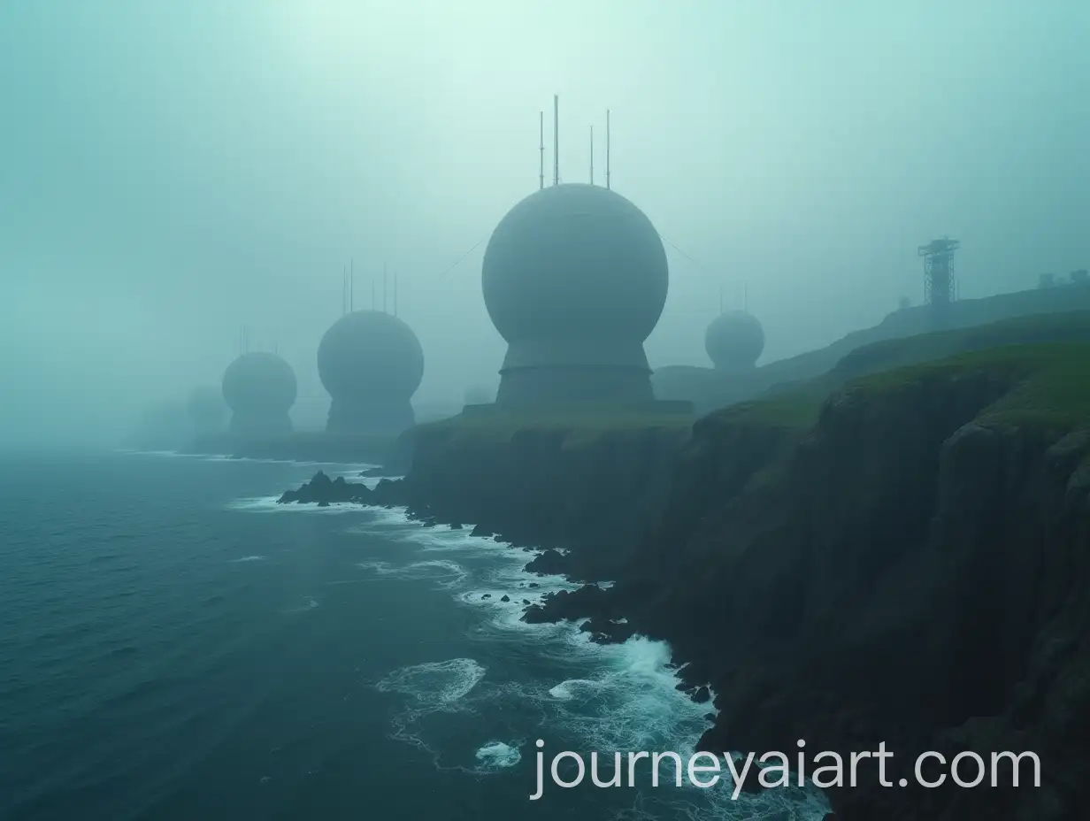 Aerial-View-of-Craggy-Coastline-with-SAI-Image-Prompt-Expansionpherical-Structures-and-Foggy-Sea