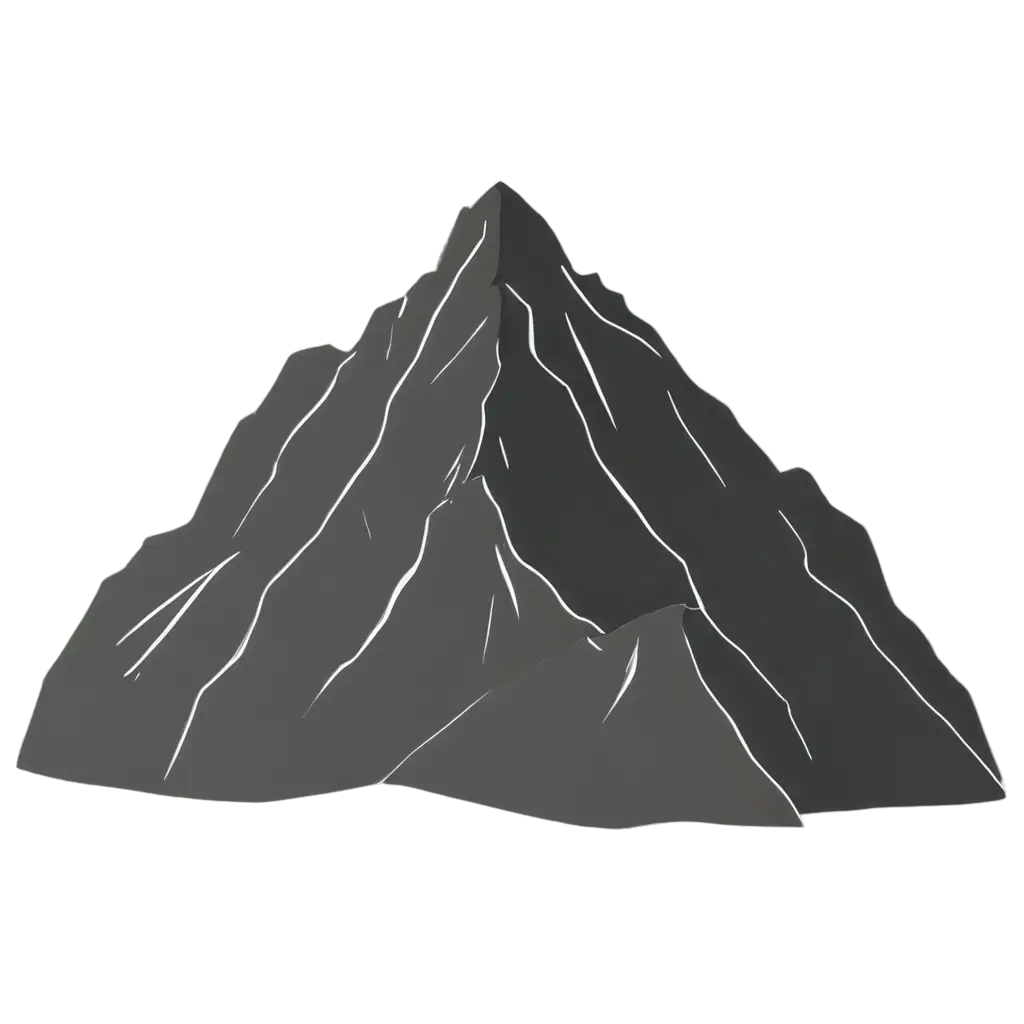 Minimalistic-Mountain-in-2D-Style-PNG-for-HighQuality-Digital-Use