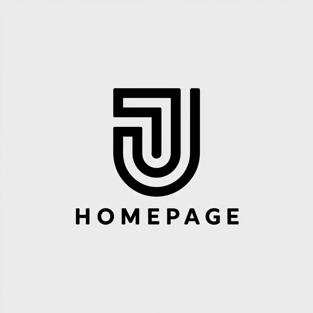 LOGO Design for Homepage Minimalistic J Symbol for the Internet Industry with Clear Background