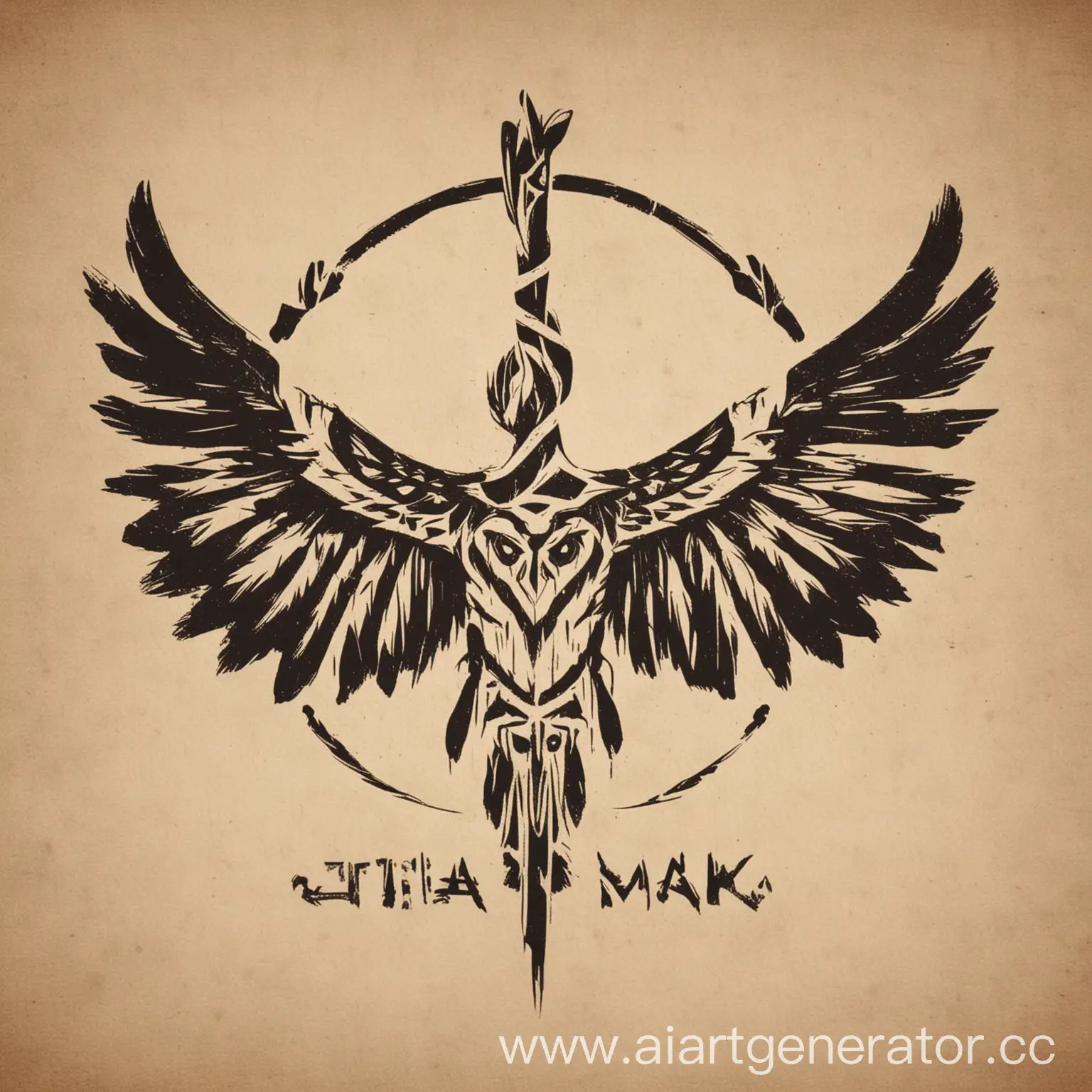 Minimalist-Logo-Design-Wings-of-an-Altai-Shaman