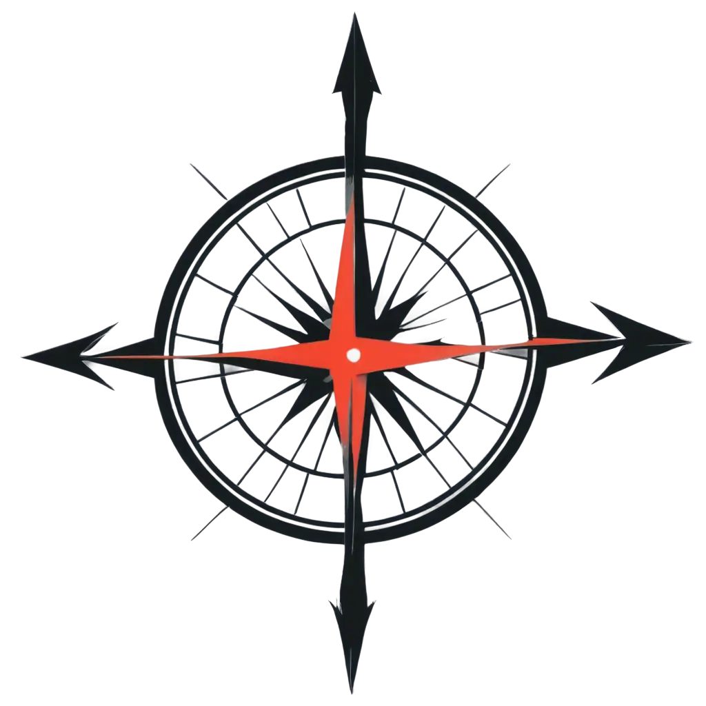 Minimalist-Vector-Compass-with-Wind-Direction-PNG-Format-Red-and-Black-Arrows-for-Precise-Navigation