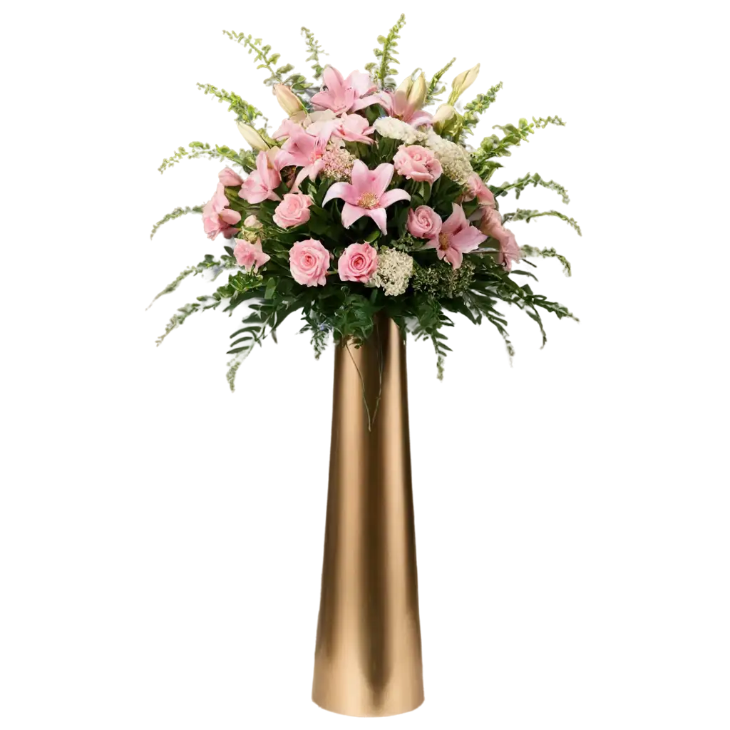 Elegant-Standing-Floral-Arrangement-PNG-for-Commercial-and-Memorial-Use