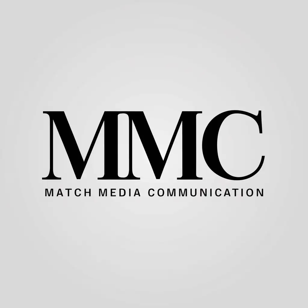 LOGO Design for MATCH MEDIA COMMUNICATION Vector Design with MMC Symbol for Events Industry