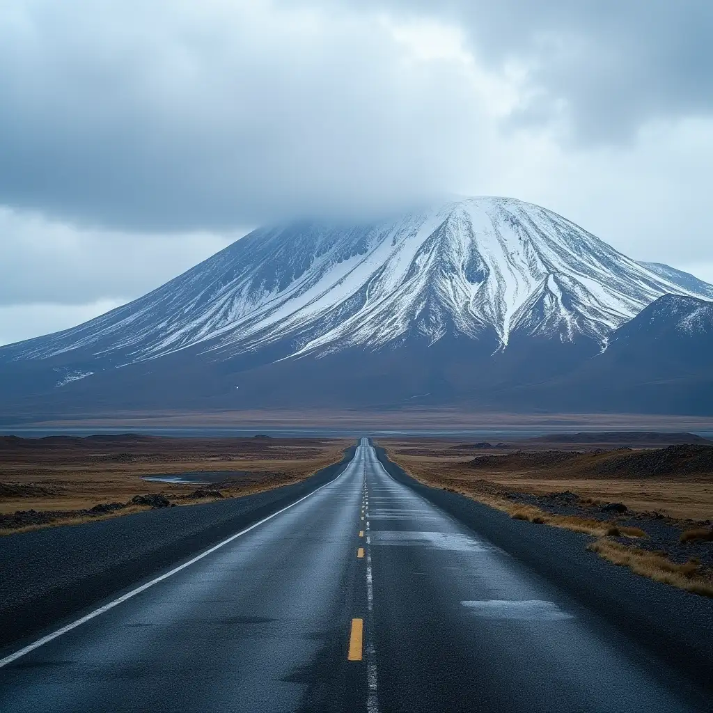 Elizovo airport, Kamchatka, volcanoes