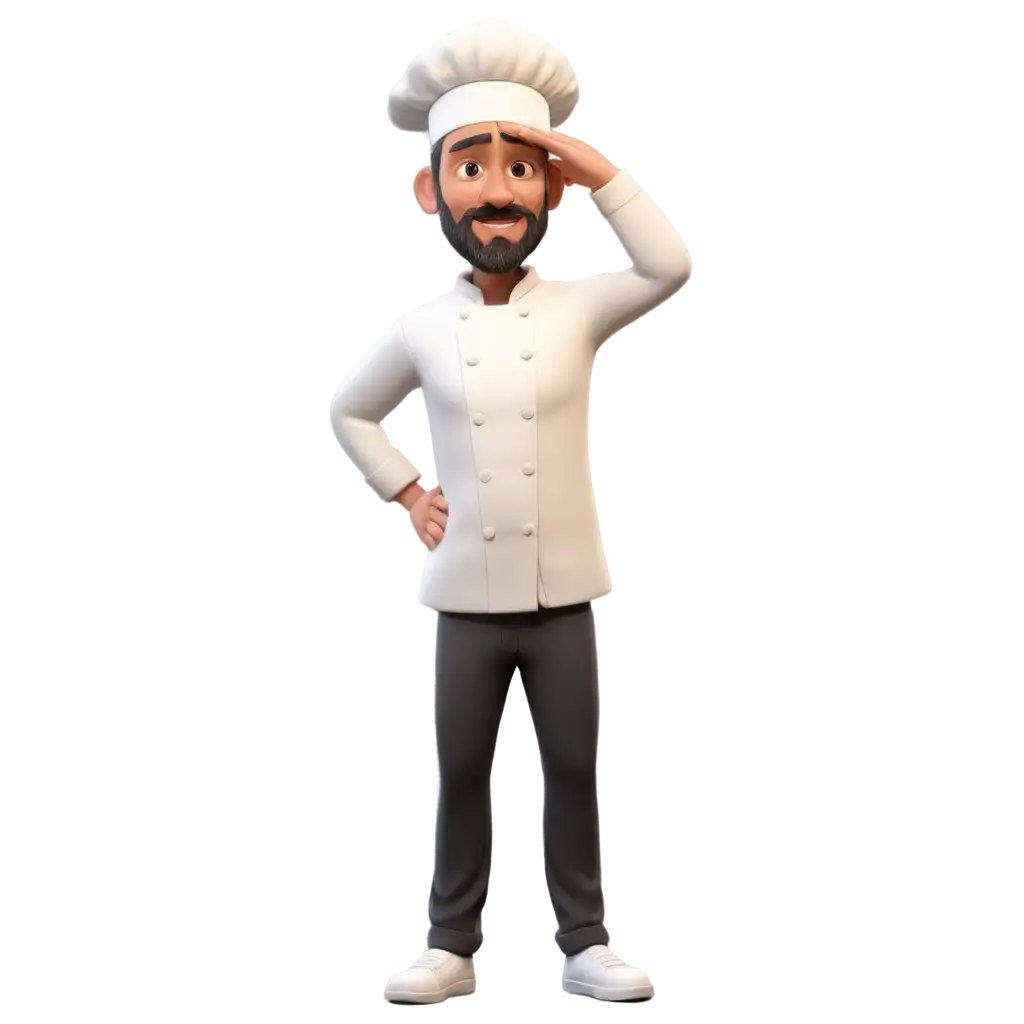 Faceless-3D-Chef-PNG-Image-Apologizing-with-Hand-Gesture-in-Front-of-Chest-HighQuality-Visual-for-Versatile-Usage