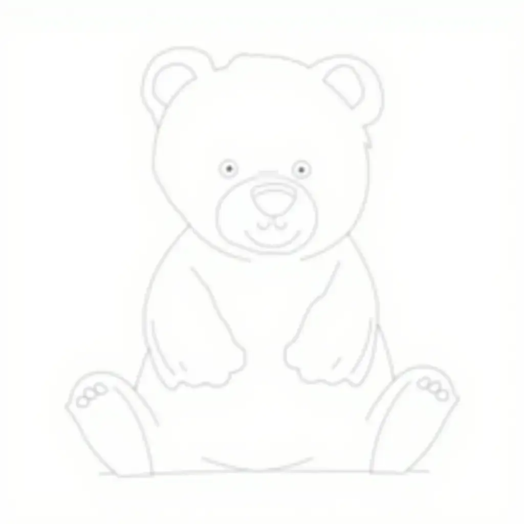 Friendly-Cartoon-Bear-for-Kids-Coloring-Activity