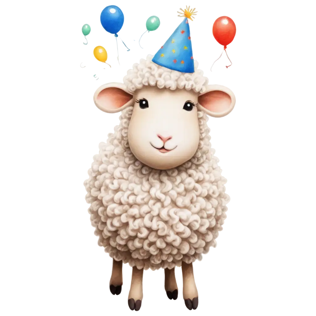 happy sheep wish birthday