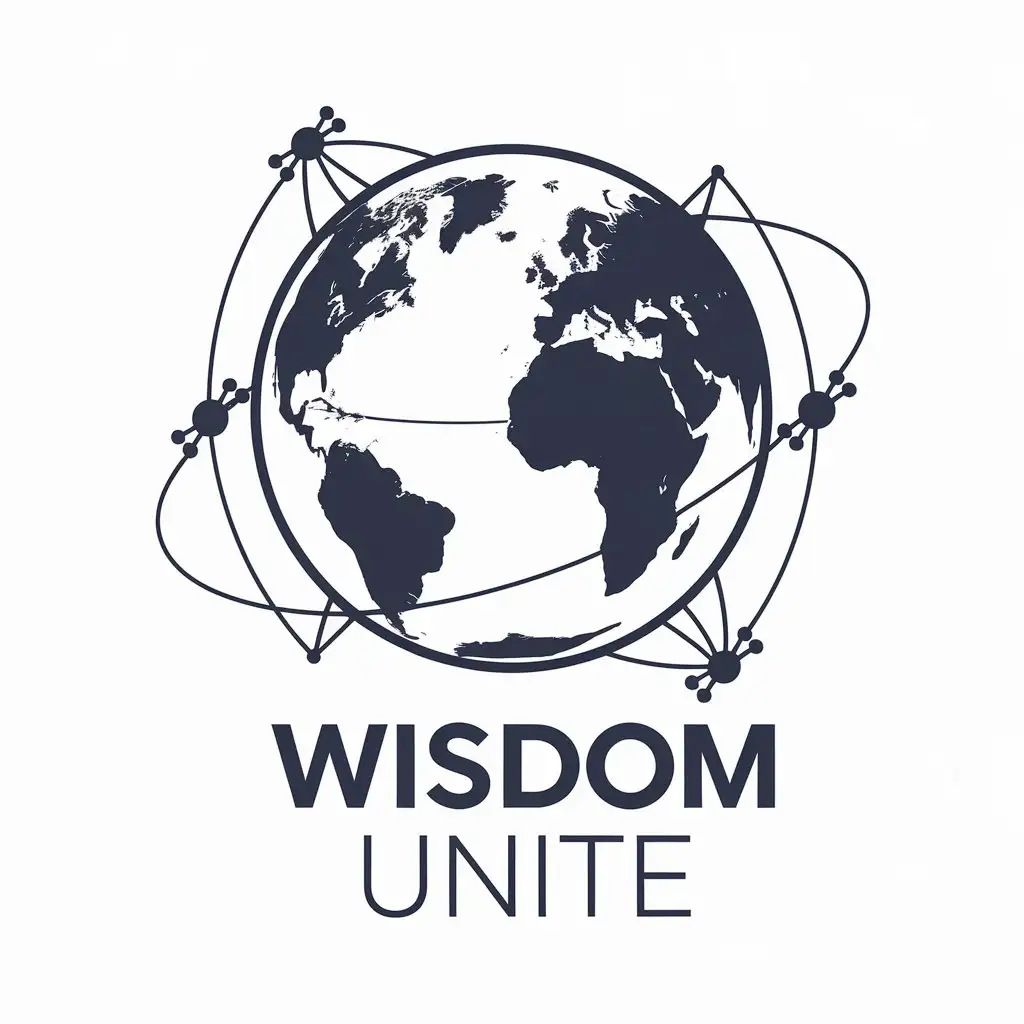 LOGO-Design-for-Wisdom-Unite-Global-Tech-Fusion-with-Clarity-and-Moderation