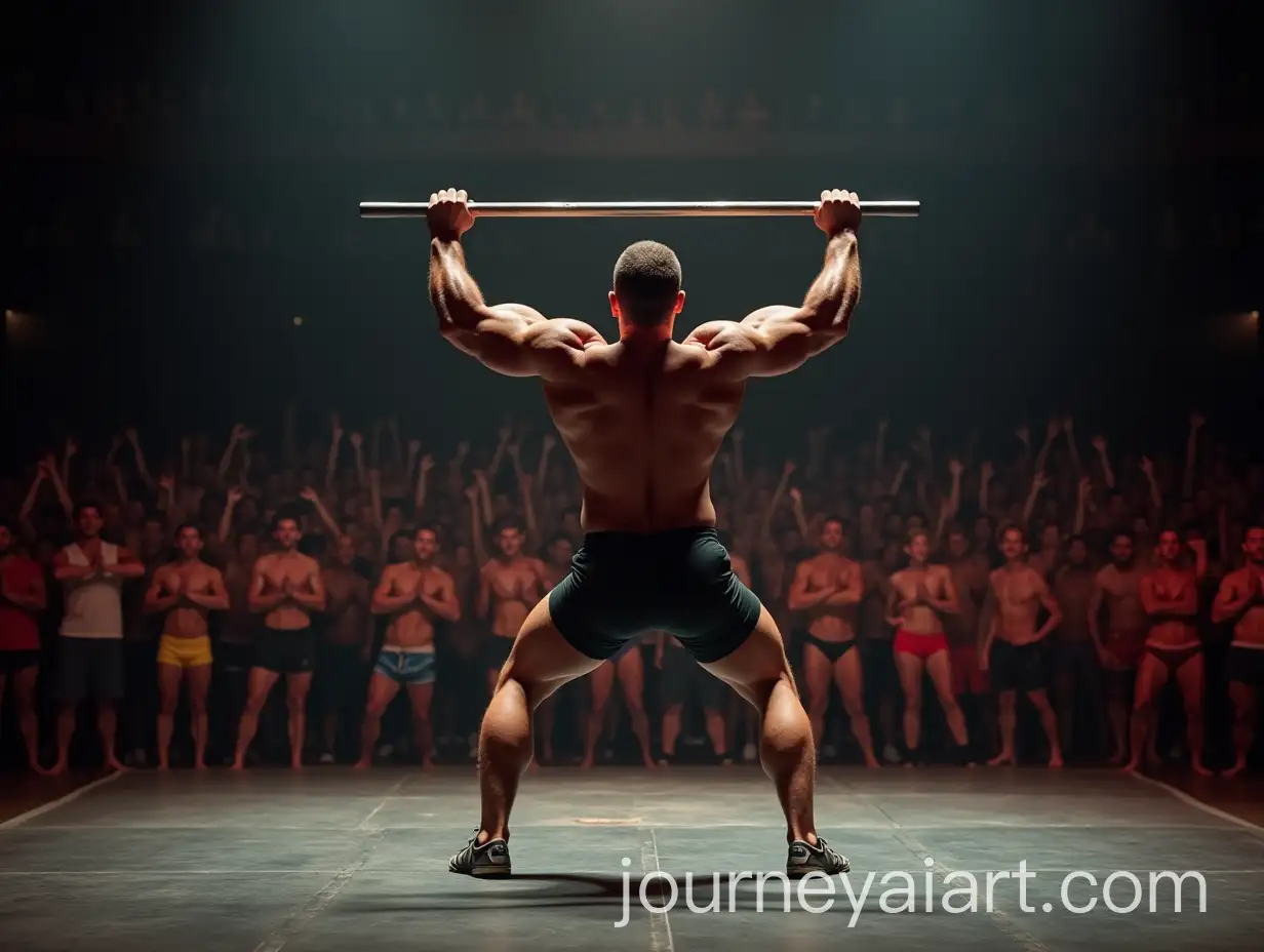 Man-Performing-Calisthenics-on-Stage-Before-11000-People
