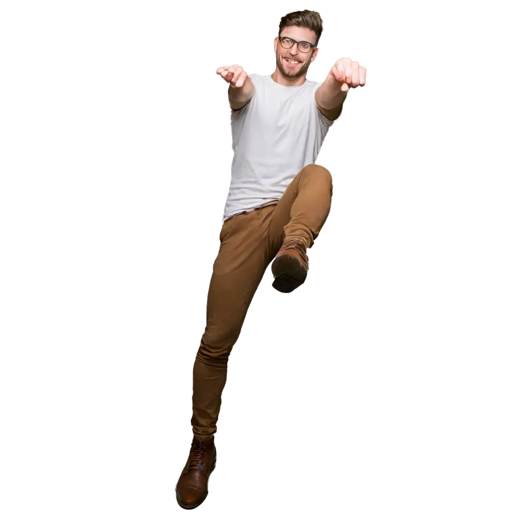 HighQuality-PNG-Image-of-Smiling-Hipster-in-Fighting-Stance