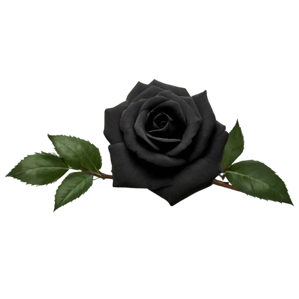 Black-Rose-PNG-Image-HighQuality-Transparent-PNG-for-Versatile-Usage