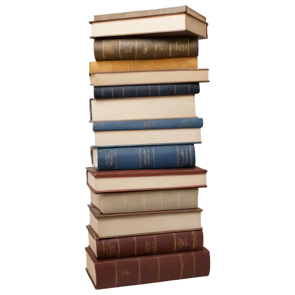 HighQuality-PNG-Image-of-Stacked-Old-Books-with-GoldAdorned-Bindings-and-Open-Pages