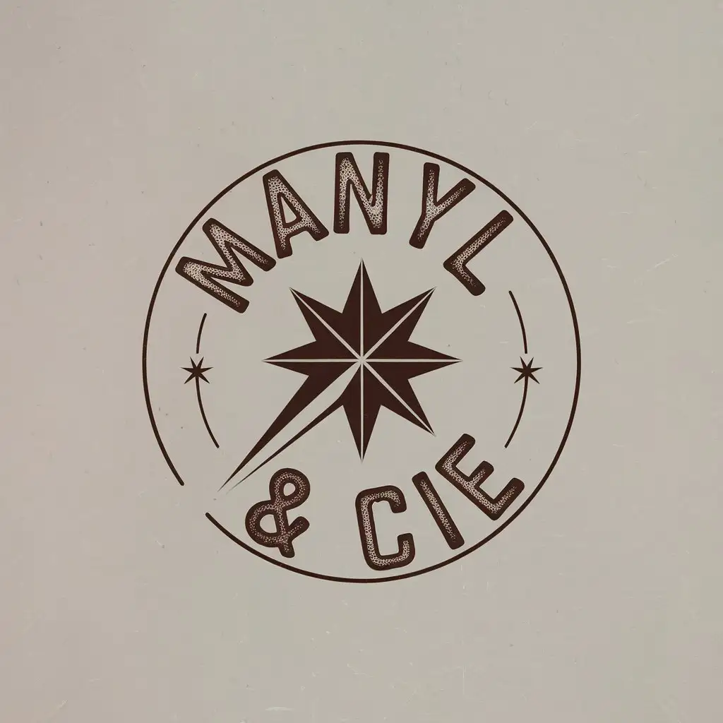 LOGO-Design-for-Manyl-Cie-Vintage-Shooting-Star-with-Minimalist-Aesthetic