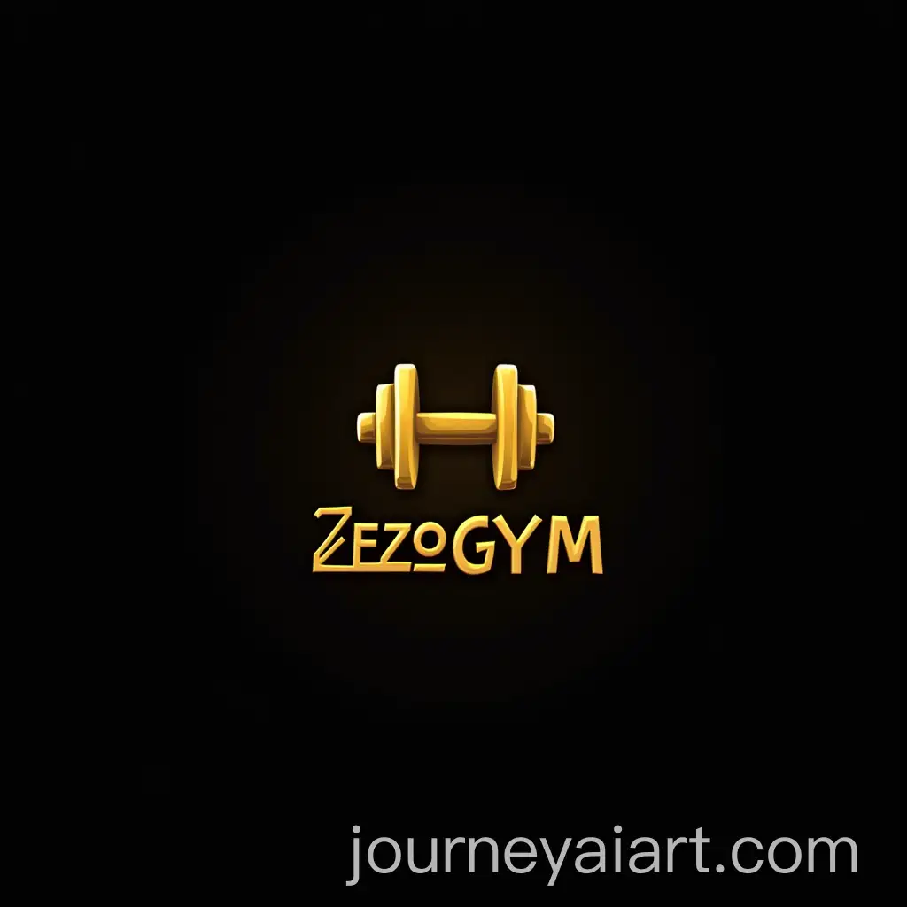 ZEZO-GYM-Logo-Design-with-Dumbbell-and-Bold-Typography