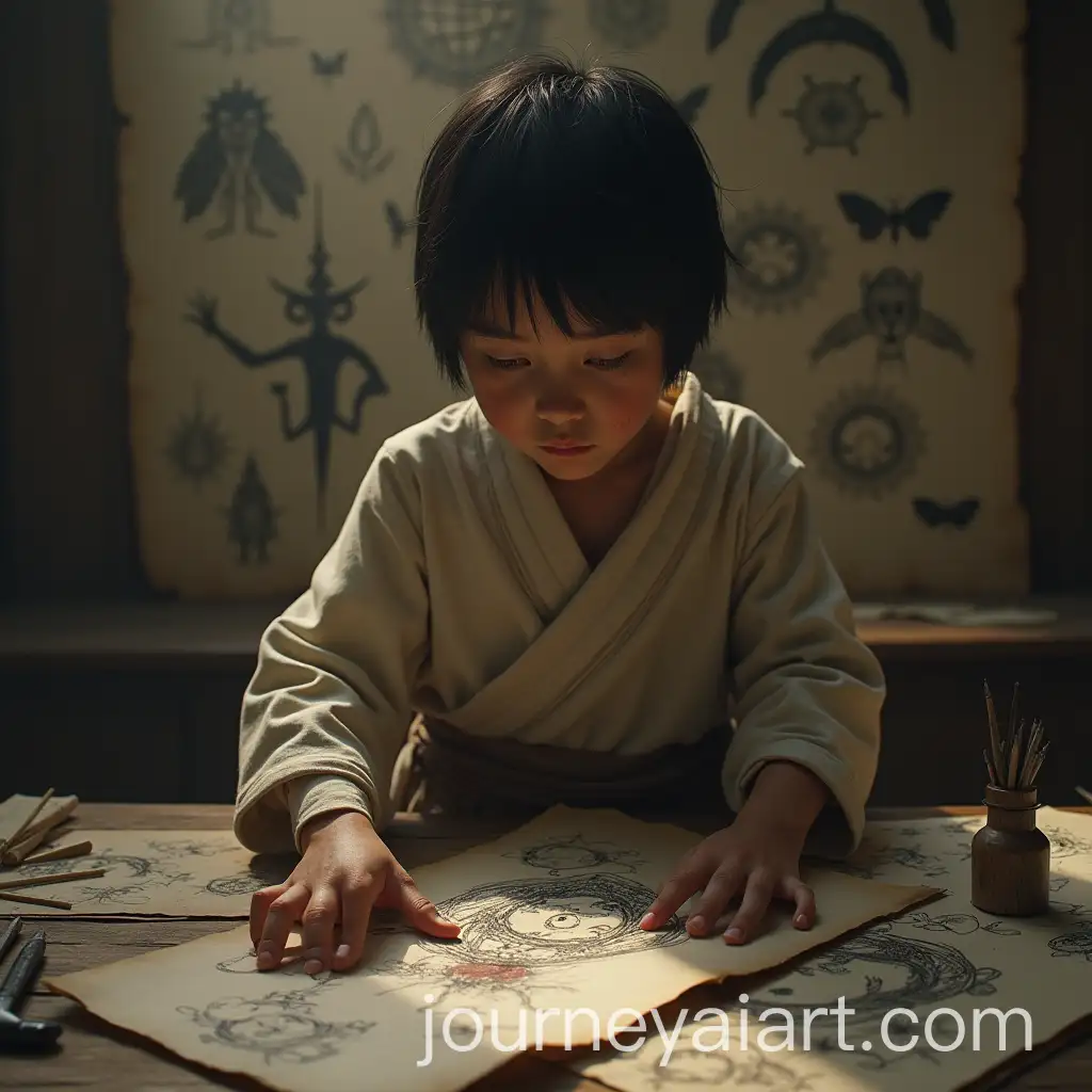 Young-Boy-Obsessed-with-Art-and-Death-in-Historical-Ionia