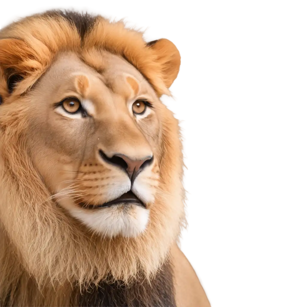 Focused-Lion-PNG-Capturing-the-Majesty-and-Power-in-HighQuality-Format