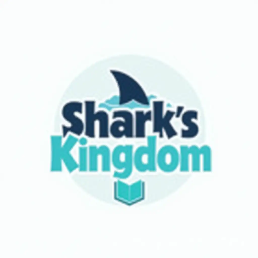 Stylized-Logo-Design-for-Sharks-Kingdom-Educational-Website