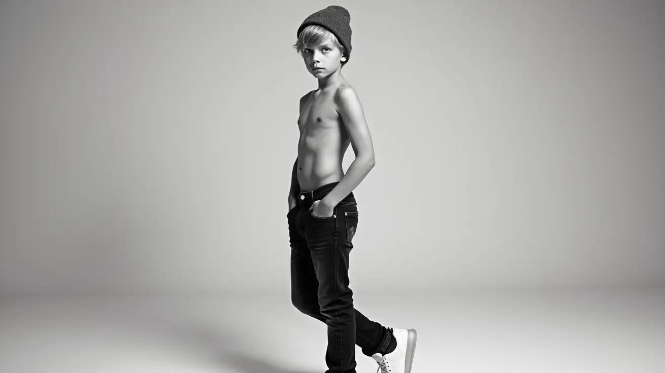 Youthful-Athlete-in-Calvin-Klein-Kids-Campaign-Monochrome-Style