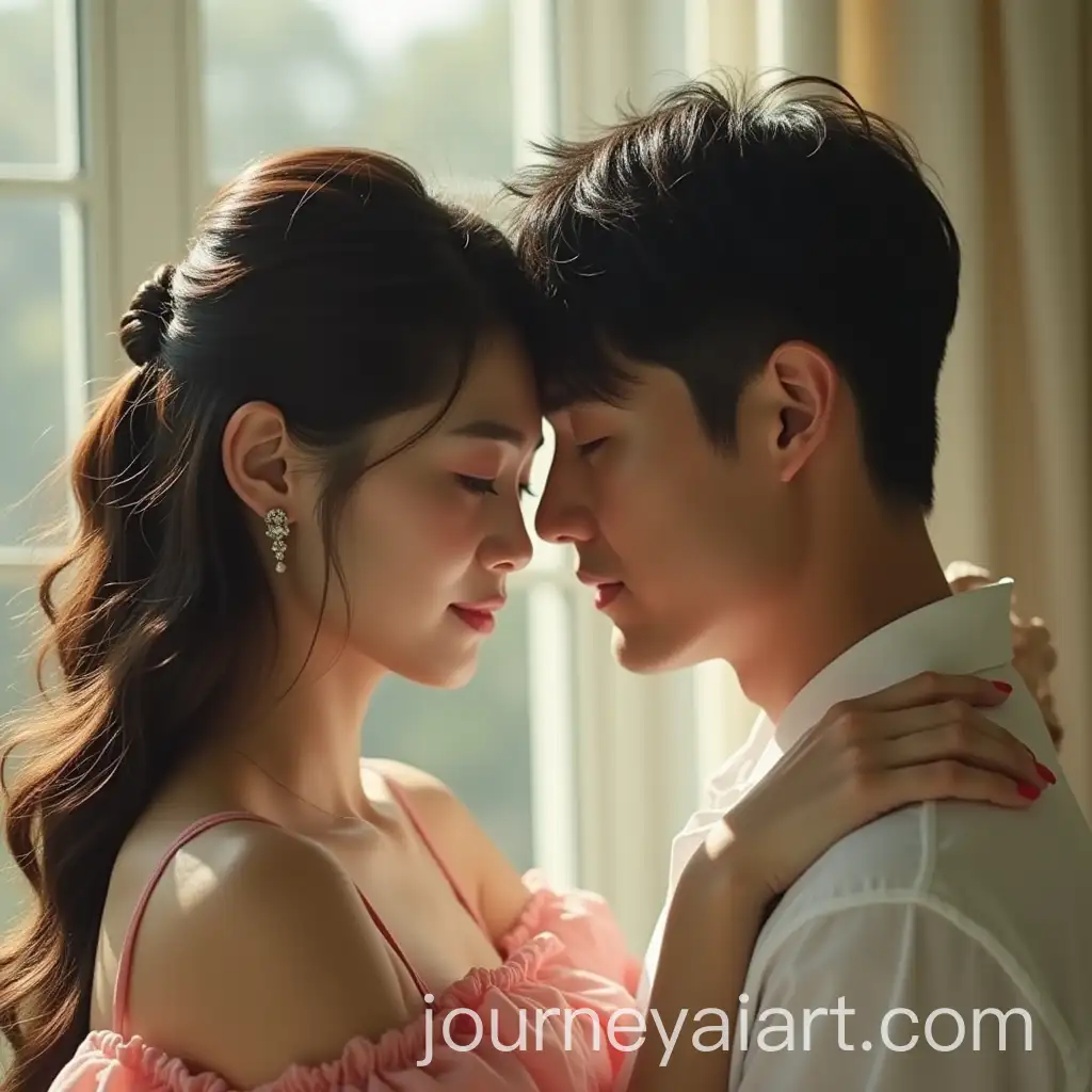 IU-and-Lee-Jong-Suk-Couple-Portrait-in-a-Romantic-Setting