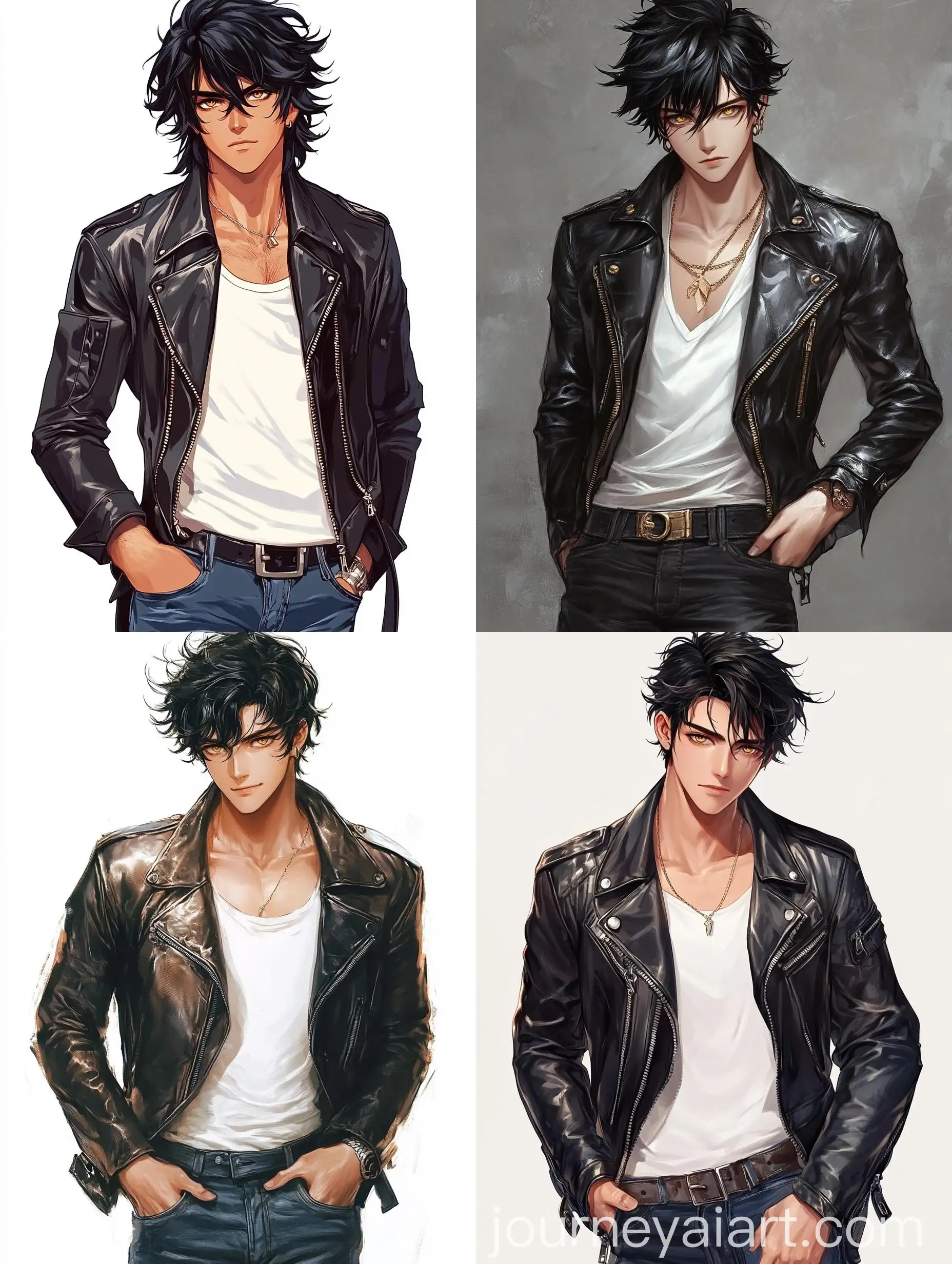Cool-Anime-Teen-with-Black-Hair-and-Golden-Eyes-in-Leather-Jacket