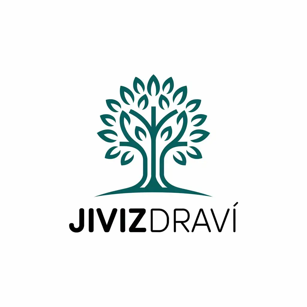 LOGO Design for Jivizdravi Modern Tree and Body Symbol for Medical and Dental Industry