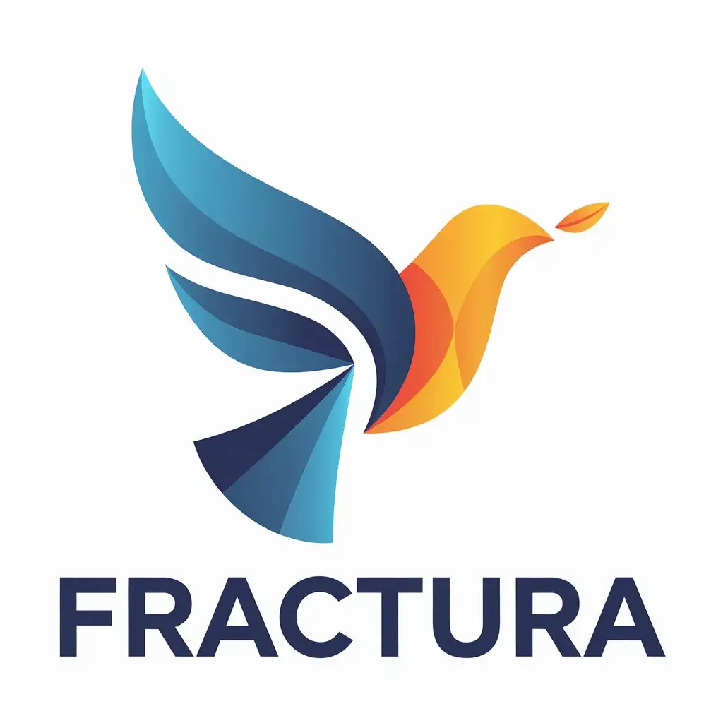 LOGO Design for Fractura Dove Bird in 78e184 for Internet Industry with Clear Background